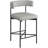 Hisayo Upholstered Counter Stool with Metal Frame-88514417