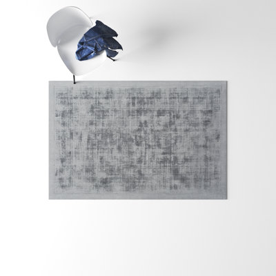 Mckinley Handmade Viscose Gray Rug