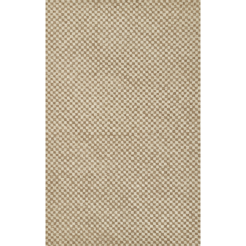 Momeni Charles Hand Tufted Wool Geometric Brown Area Rug, Rectangle 5' x 8'