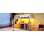 Lits avec rangement, lit mezzanine simple en bois MDF, cabane de jeu moderne pour enfants