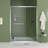 56-60"x70" Aluminum Frame Double Sliding Shower Door,Bypass Bathroom Sliding Door with Premium 5/16" (8mm) Clear Tempered Glass,Chrome Finished-126705033