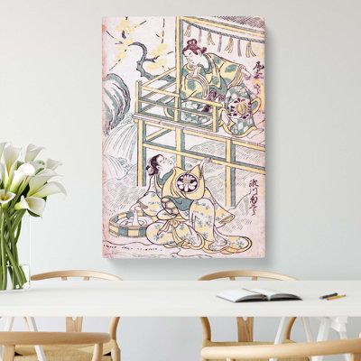 Scene from a Drama by Torii Kiyonobu - Wrapped Canvas