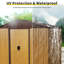 Remise de rangement extérieure en métal 8 pi x 4 pi avec porte coulissante et fondation pour cour, patio et pelouse-108963596
