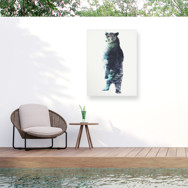 Toile d'extérieur Barrett Biggers Misty Bear, H 14 po x l 19 po