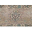 Tapis gris / rose en laine noué à la main de conception unique 6 pi 6 po x 9 pi 1 po des années 1960