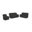 Causeuse double inclinable avec console, gris foncé-142373751