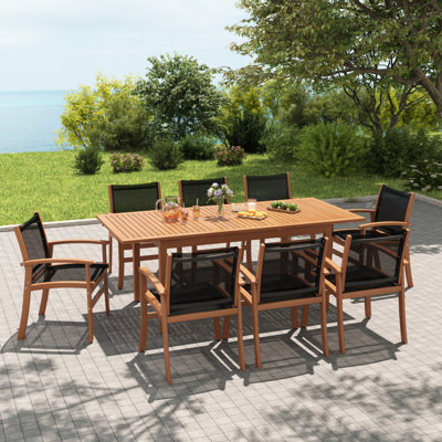 Patankar Outdoor Patio 8-person Dining Set
