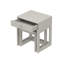 Limestone Tidore 2 Piece Nesting Bedside Table Set with Drawer-116644038