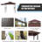 11Ft. W x 5 Ft. D Soft Top Grill Gazebo with a Side Collapsible Awning-96225502