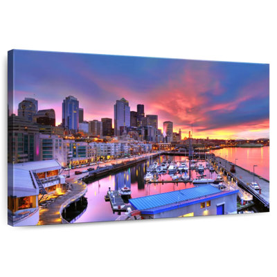 Seattle Marina At Dawn