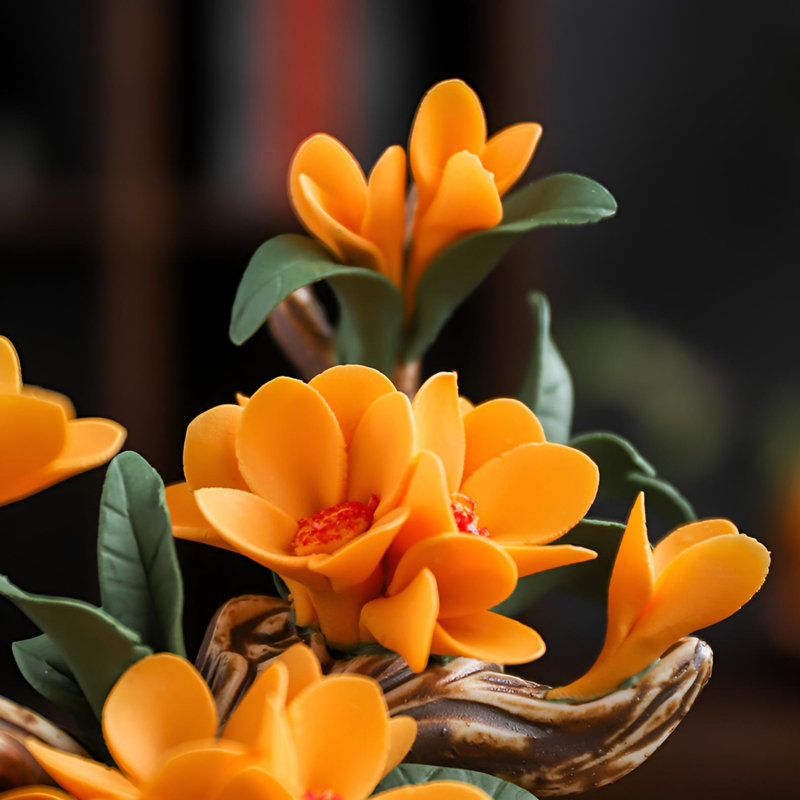 Présentoir à fleurs en céramique Artisan
