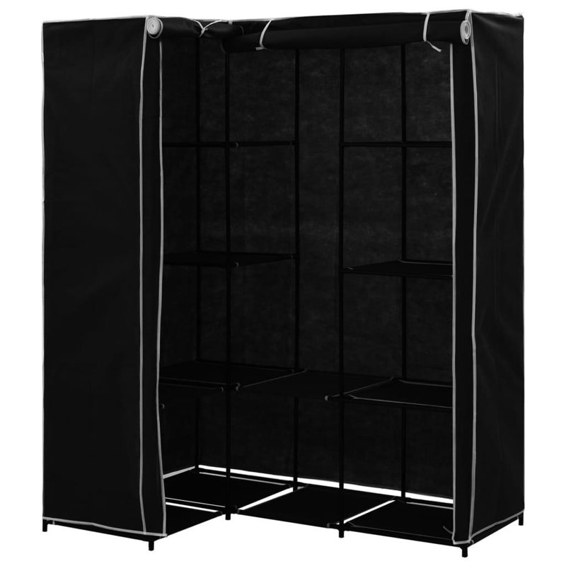 3 Door Wardrobe, Black