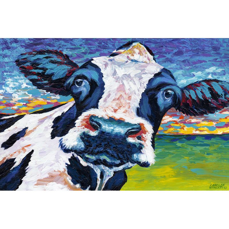 Pâture de vache I, H 32 po x l 48 po x P 1,25 po