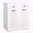 Laundry Cabinet Removable Baskets Drawers Dual Section Clothes Sorting Storage