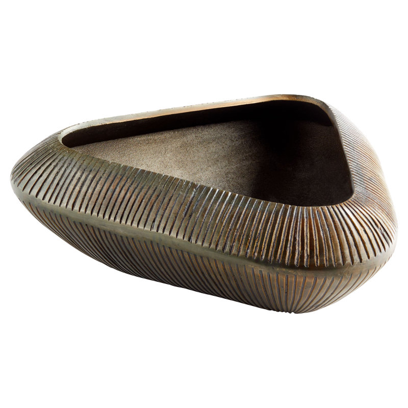 Prism Aluminum Decorative Bowl, 5.75" H x 18" W x 18" D