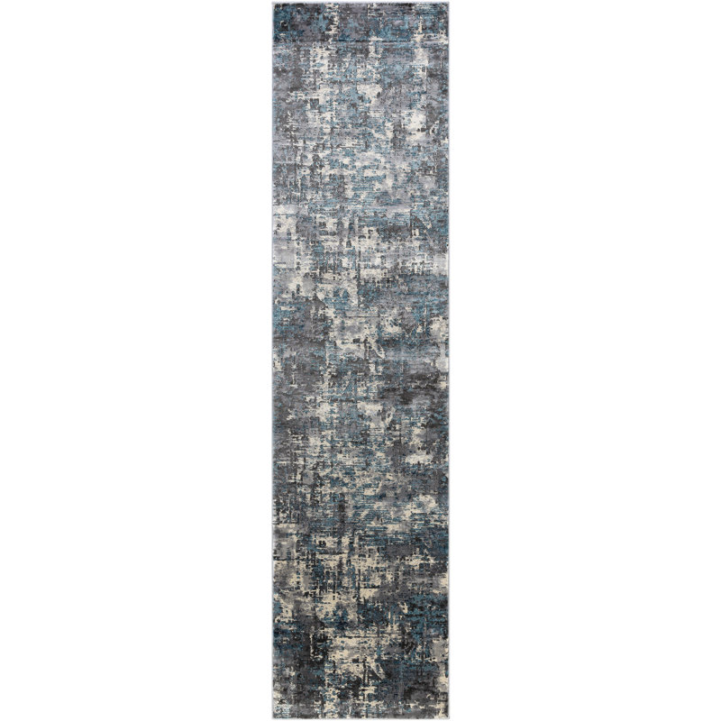 Abstract Indoor Rug, Runner 2'7" x 10'3"