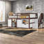 Lit de rangement avec cadre en bois aggloméré, chambre d'enfant moderne peu encombrante
