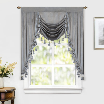 Velvet Swag Window Valance