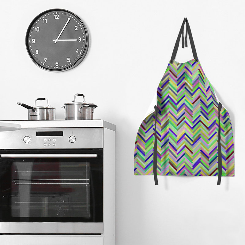 Katelyn Elizabeth Bib Apron, Green/Blue