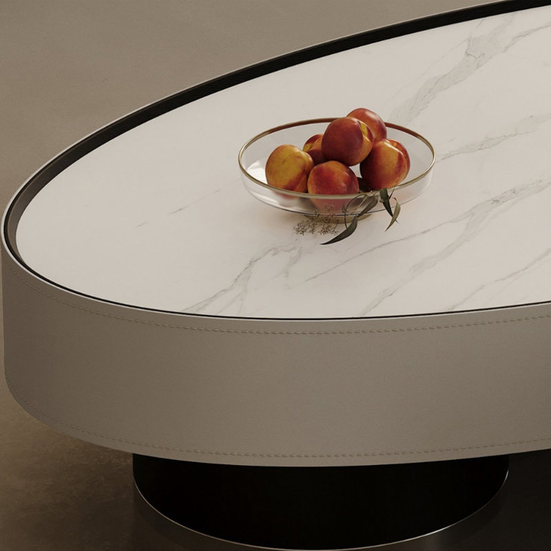 Table basse ovale moderne et simple