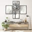 «Rustic Leaf Veen And Trees Branch», reproduction d'art encadrée, affiches, salle de bain, petit art mural-104788426-104788428