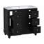 Meuble-lavabo contemporain noir