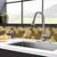 Large Luxe Gold HexaStyle Aluminum Peel & Stick Tile Size: 290 x 288 x 4 mm