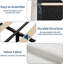 Structure de lit simple TG, structure de lit plateforme tapissier Velet avec tête de lit réglable et 2 tiroirs, lit simple avec lumières DEL, aucun sommier requis, assemblage facile, beige-129741327-129741325