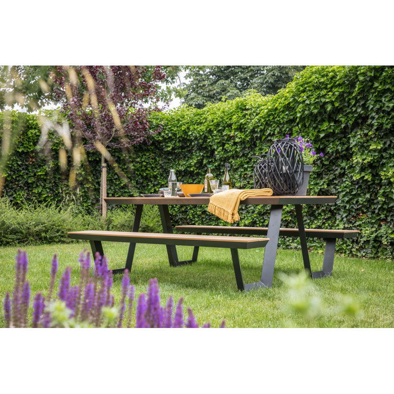 Scoria 6 - Person Patio Dining Set with Rectangular Table