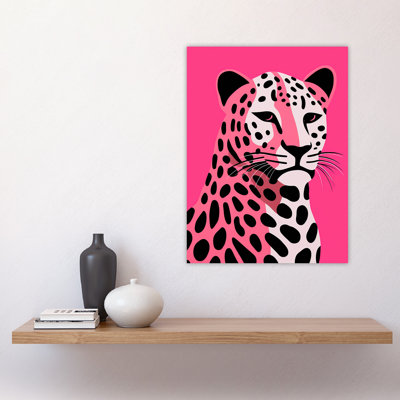 Wall Art Print Stylized Leopard Bold Vibrant Screen Artwork Painting Poster