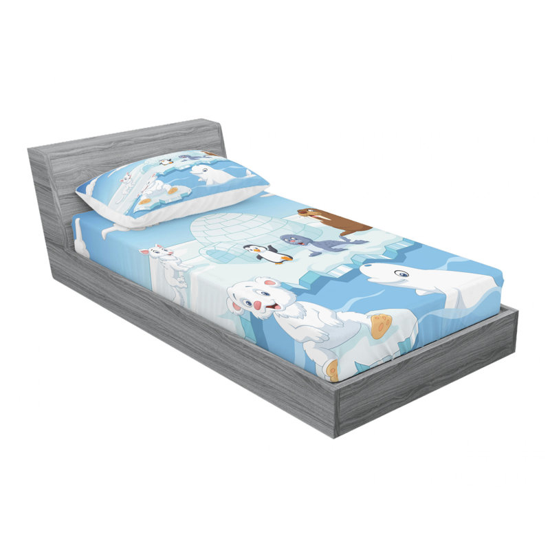 Microfiber Sheet Set, Twin Sheet Set with Fitted Sheet