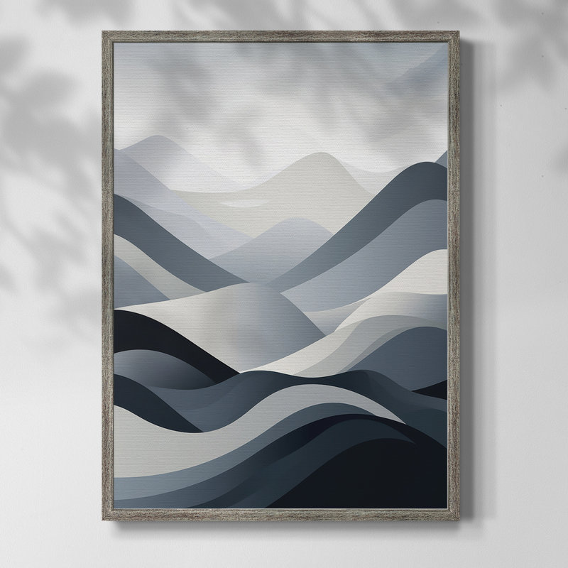«LANDSCAPES Series CCxxviii», reproduction encadrée - bois massif, H 11 po x l 9 po