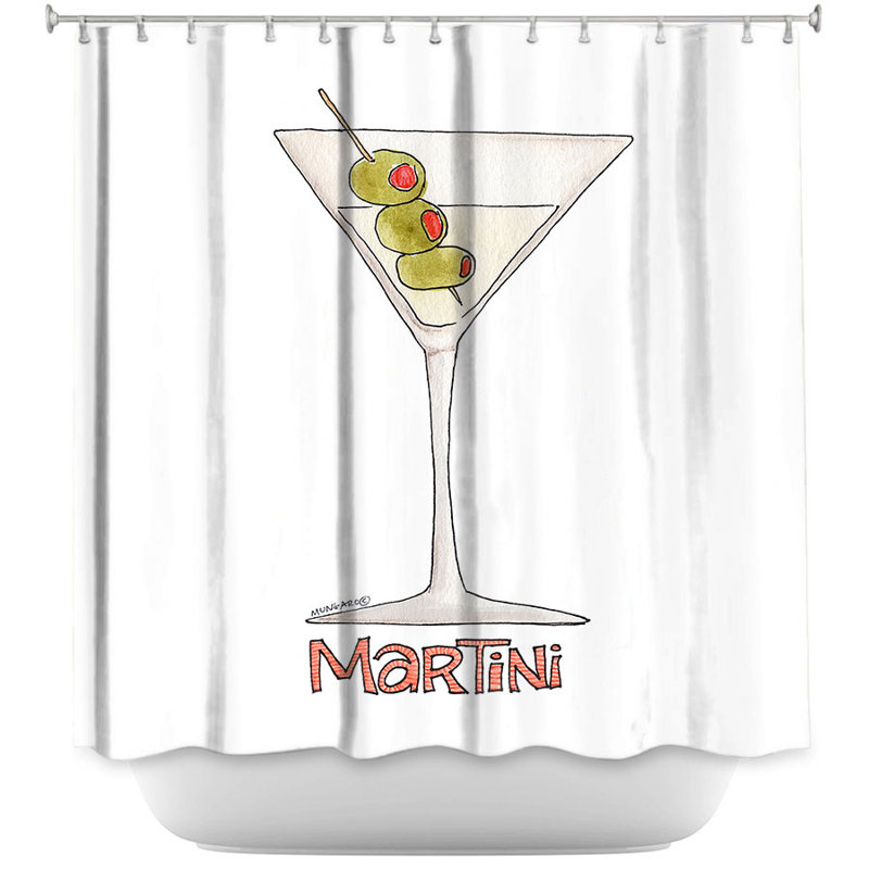 Rideau de douche simple martini