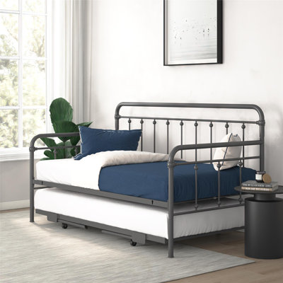 Beant Steel Daybed with Trundle Bed
