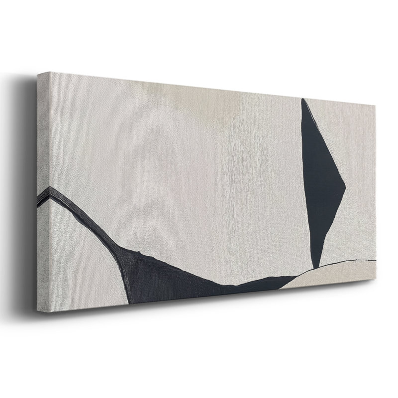 Abstrait, série DC DC-XXX, toile tendue avec châssis, prête à être accrochée, H 12 po x l 30 po
