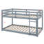 Low Profile Bunk Bed, with Dual Platforms and Ladder
