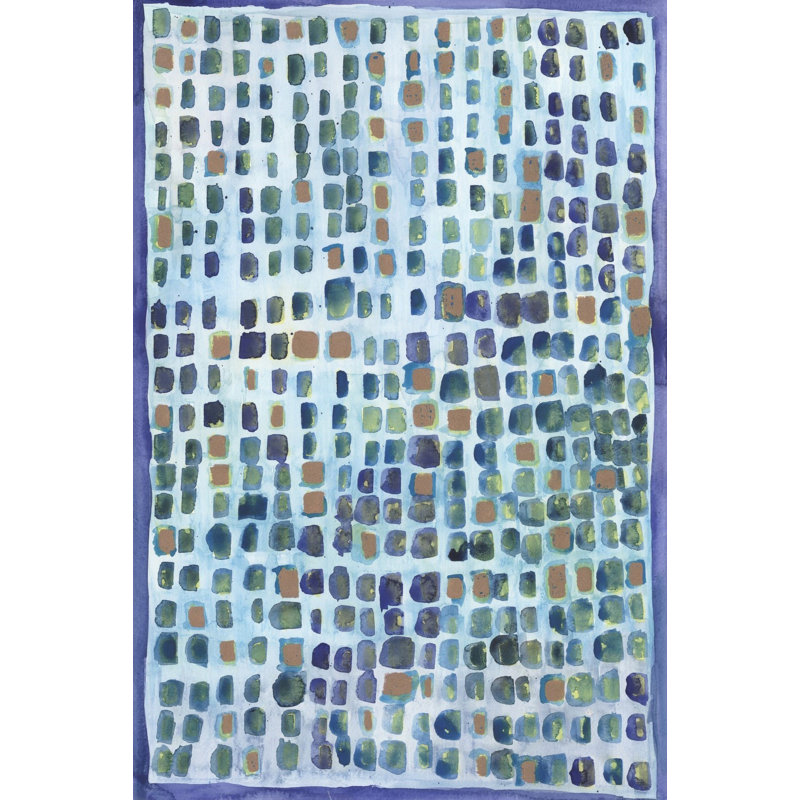 « life a mosaic a mosaic ii », peinture à l’aquarelle, H 18 po x l 12 po, Toile tendue