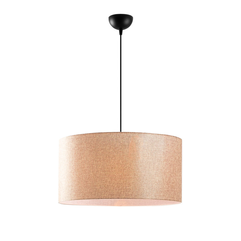Elegant Scandinavian Chandelier, Adjustable Height 16.5 - 47.6 inches | Cream Metal Body, 19.7 inches Diameter | E27 Socket, Max 40W | Stylish Lighting for Modern Home Decor, IP20 Rated, Perfect for Living & Dining Areas