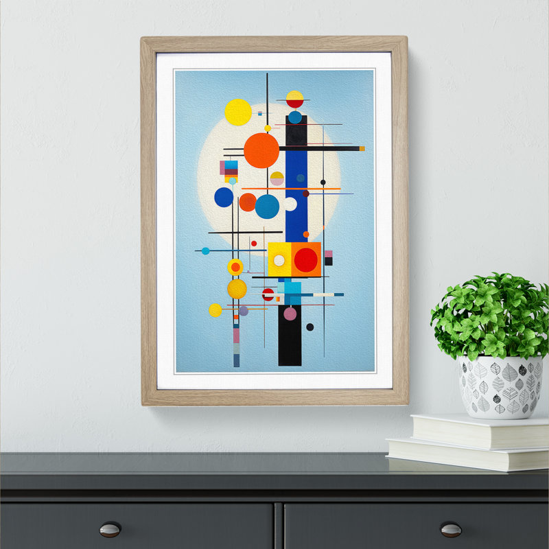 Single Picture Frame Print on Wood, Oak Framed, 34cm H x 25cm W