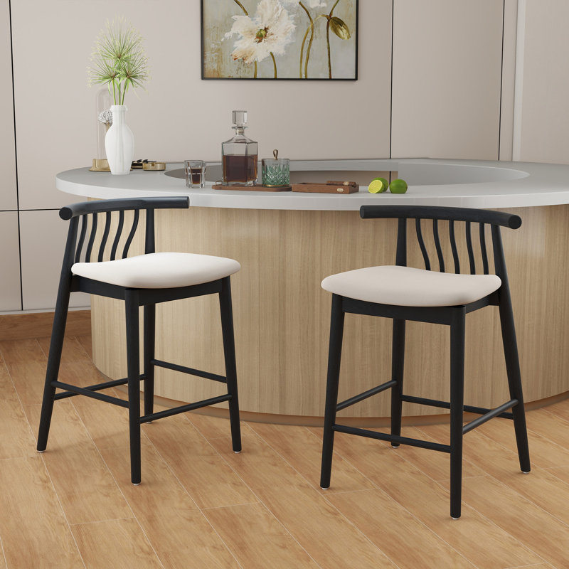 Tabouret de comptoir, Blanc noir