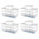 Homz 6 Qt Multipurpose Plastic Storage Containers with Latching Lid, (40 Pack)
