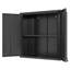 Armoire de rangement murale en métal avec 2 portes verrouillables, 1 tablette réglable et 1 tiroir ouvert pour le garage, l'entrepôt ou le bureau