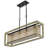 Palencia 4-Light Rubber Wood Island Chandelier with Organza Shade