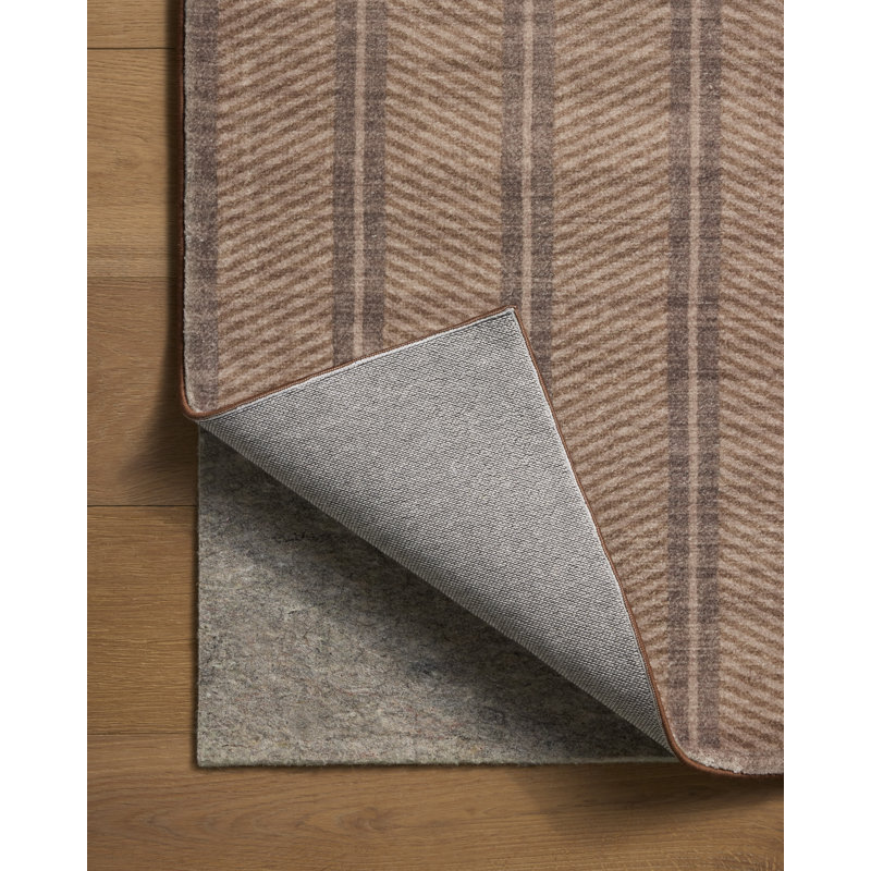 Bobby Geometric Indoor Rug, Chameau / prune, 9 pi 3 po x 13 pi