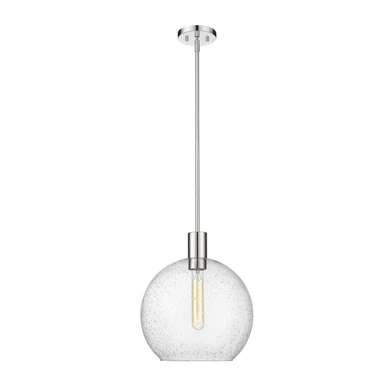 Luminaire suspendu 1 lumière Margo, Nickel poli