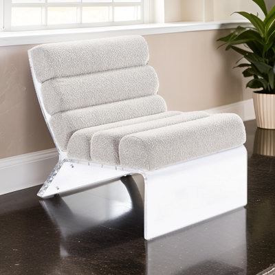 Fauteuil d'appoint rembourré sans accoudoirs Brialle