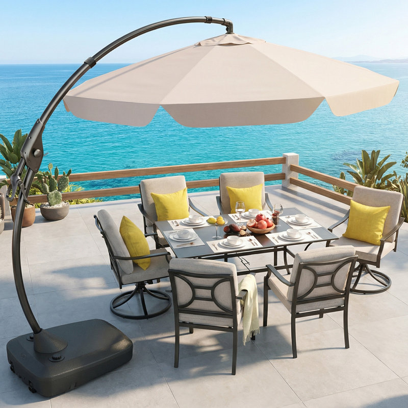 300cm Cantilever Parasol, Champagne