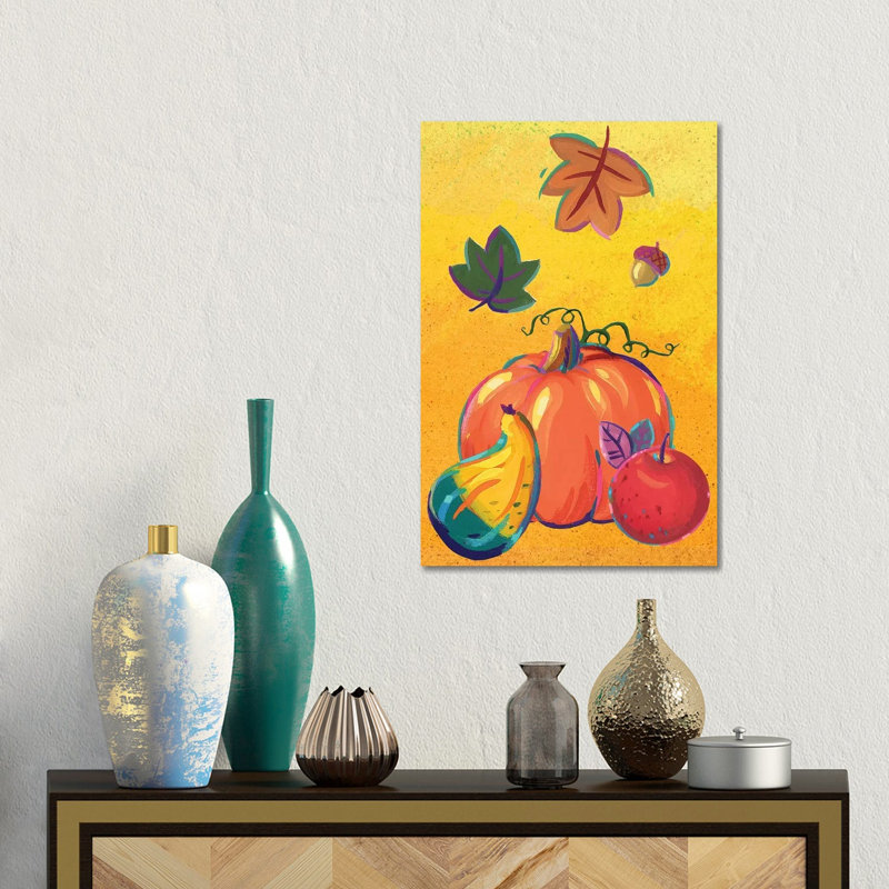 «Graphic Cornucopia I», reproduction d'art sur toile tendue, Toile tendue, Ne s’applique pas, H 18 po x l 12 po