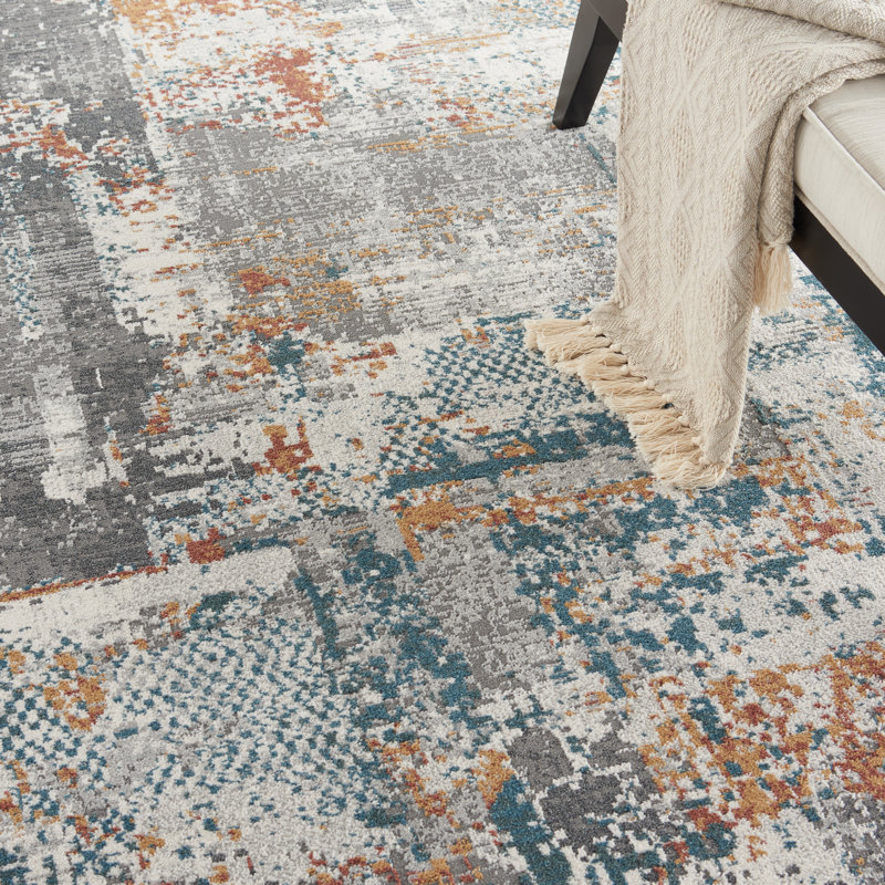 Abstract Indoor Rug, Rectangle 7'10" x 9'10"