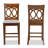 Upholstered Counter Stool with Solid Wood Frame